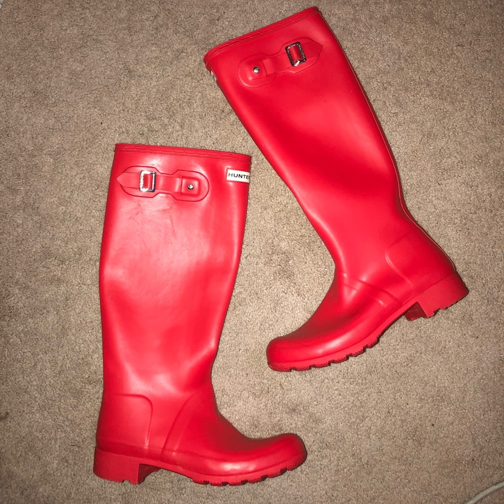Hunter tall rain boots